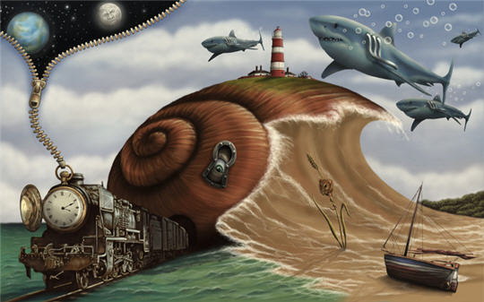 420848-une-glissade-d-espace-temps